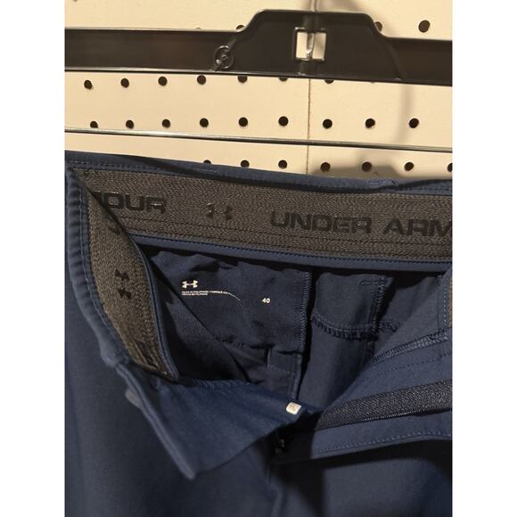 Under Armour Men’s Golf Shorts – Navy Blue – Size 40 - Picture 2 of 3